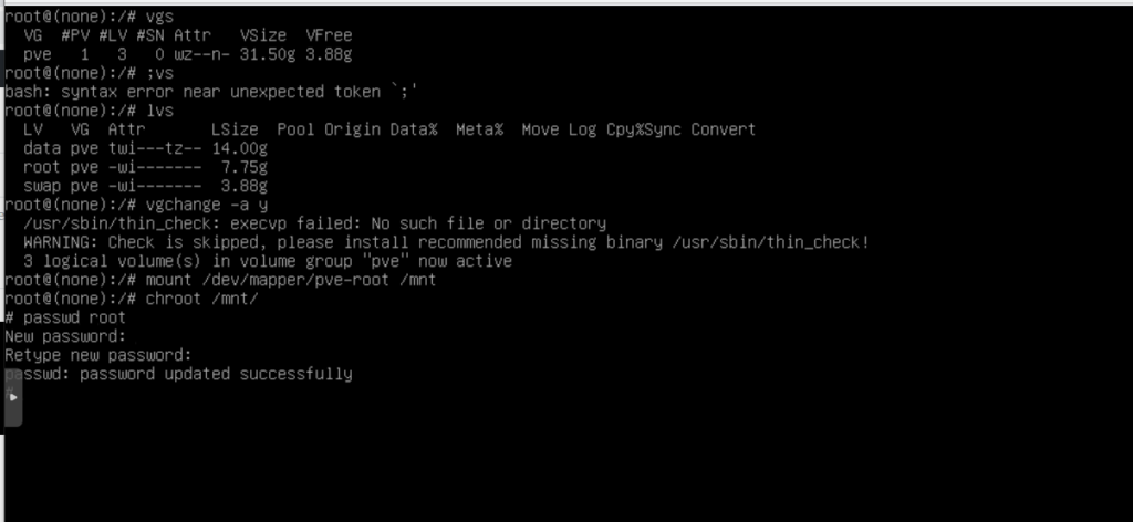 利用Proxmox VE iso镜像重置pve root密码 利用Proxmox VE iso镜像重置pve root密码